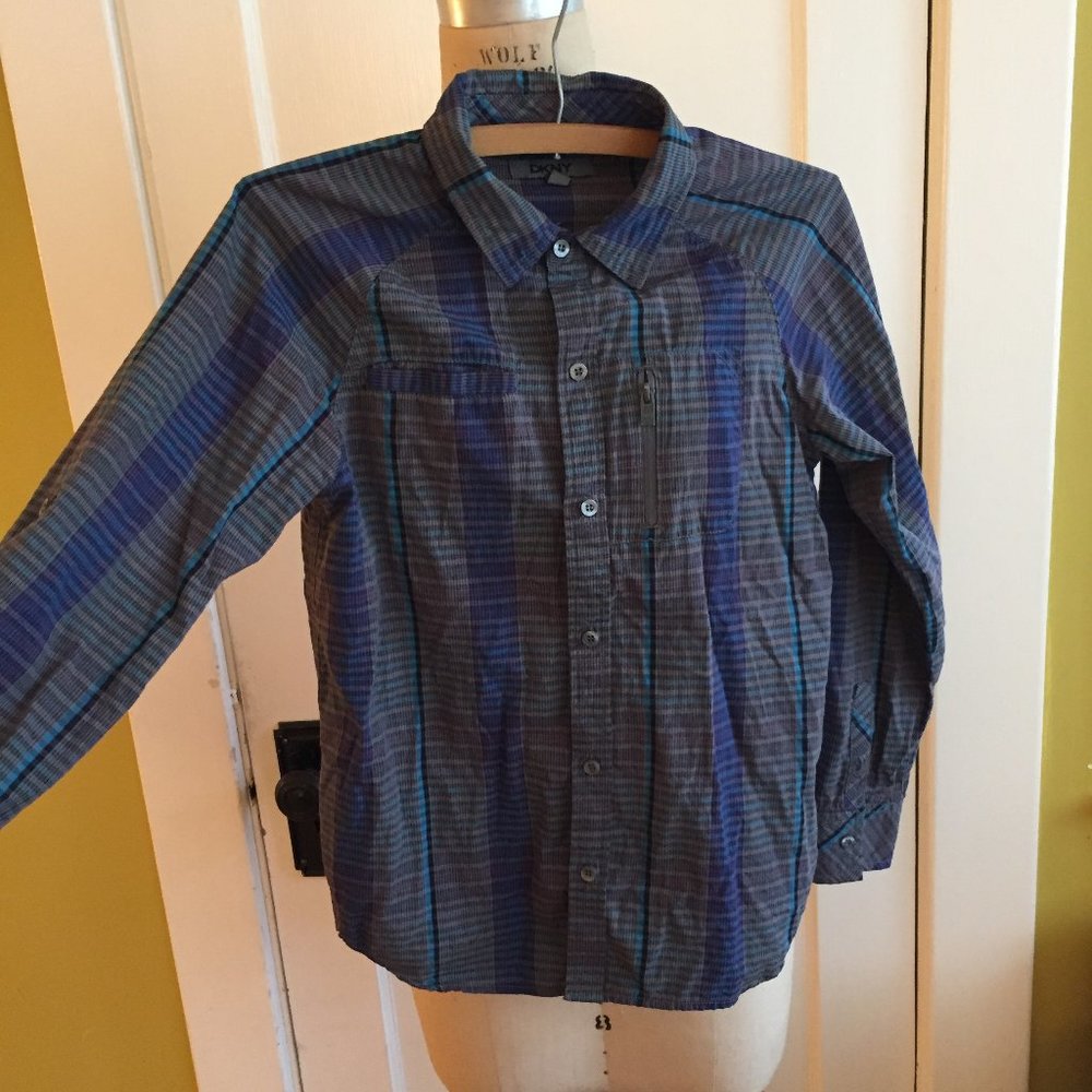 DKNY Modern Plaid button down
